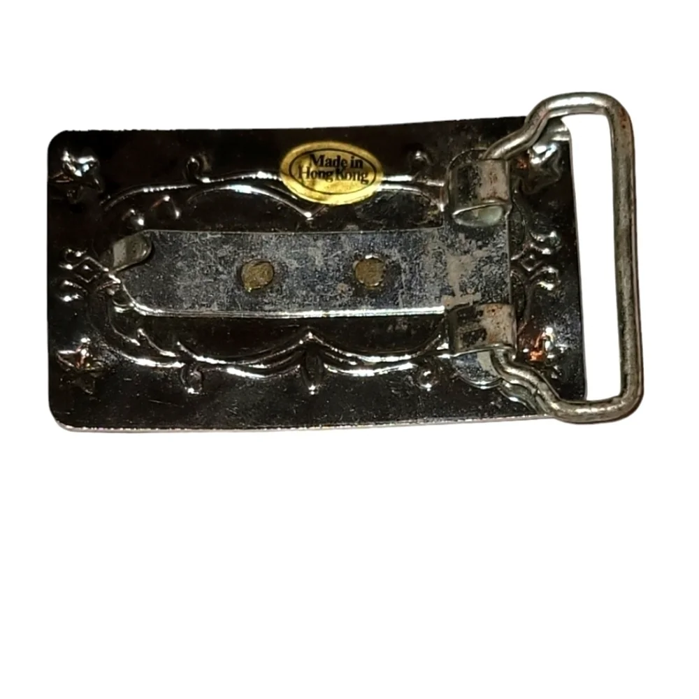 Vintage Kids Brass & Steel Western Buckle